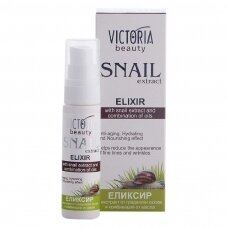 Victoria Beauty veido serumas - eliksyras su sraigių sekretu ir aliejais, 30 ml