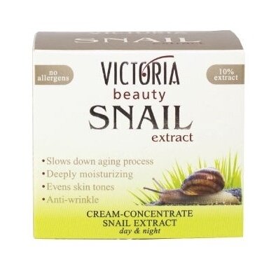 Victoria Beauty dieninis veido kremas-koncentratas su sraigių ekstraktu, 50 ml