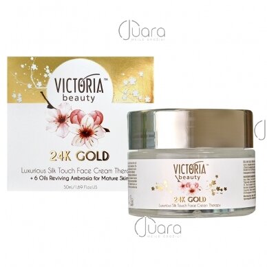 Victoria Beauty 24K aukso aktyvaus poveikio dieninis veido kremas, 50 ml