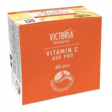 Victoria Beauty Hydrogel paakių kaukės su vit C, retiloniu ir apelsinų ekstraktu, 60vnt 1