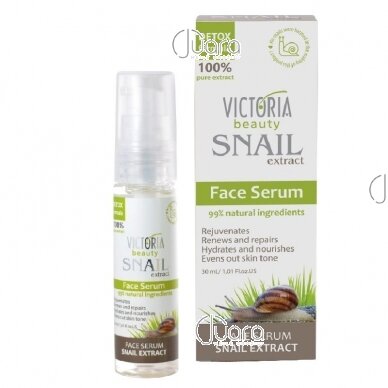 Victoria Beauty intensyvaus poveikio veido serumas su sraigių sekretu, 30 ml