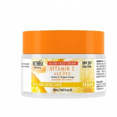 Victoria Beauty face cream for mature skin with vitamin C, SPF20, 50 ml